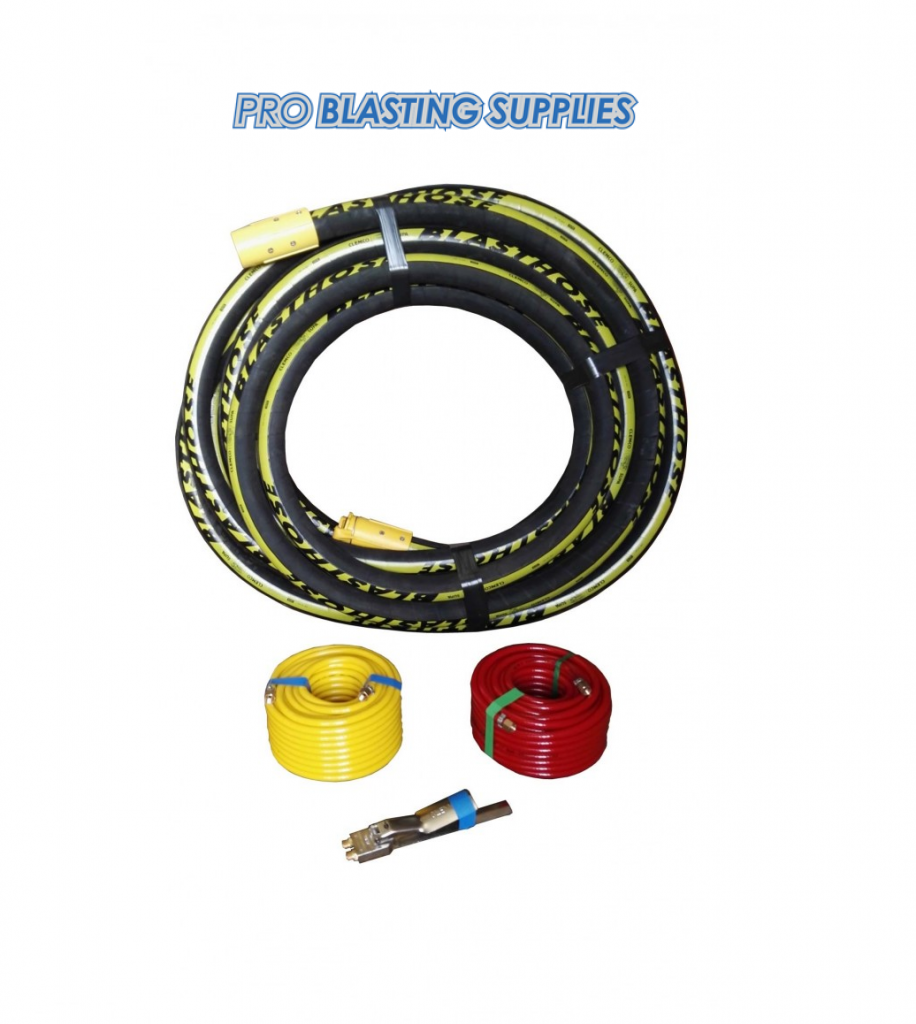 Complete Blast Hose Assembly 1″7/8 O.D. (1″1/4 I.D.) 10m Blasting
